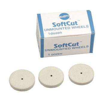 SHOFU SOFTCUT UNMOUNTED WHEELS PB 12PCS