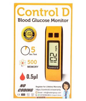 Control D Blood Glucose Meter with 25 Strips