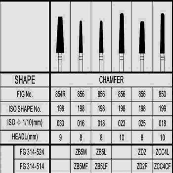 Cross Tech Zirconia FG Burs - Chamfer