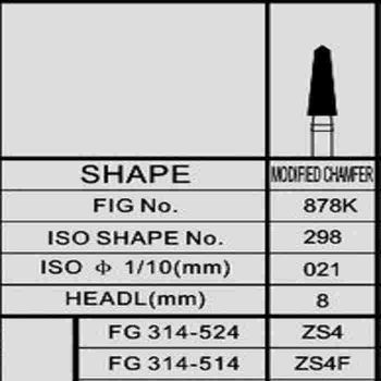 Cross Tech Zirconia FG Burs - Modified Chamfer