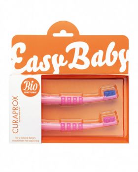 Curaprox Baby Toothbrush - Pink - Twin pack