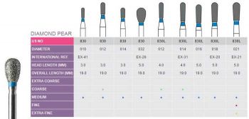 Prima Dental Diamond Burs EX Series