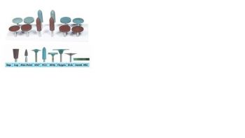 SHOFU GREENIE UNMOUNTED WHEELS 12PCS