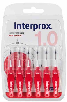 Interprox 4G Mini Conical Interdental Brush-Red