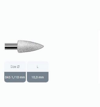 Komet Composite FG Polisher With Diamond Grit For Straight Handpiece