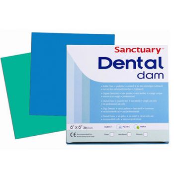 Sanctuary Dental Dam Sheets 6x6 - 36 sheets