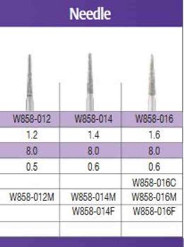 SS White G2 Diamond Burs - Needle