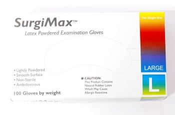 Surgimax Powdered Latex Examination Gloves